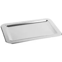 CHG Servierplatte Edelstahl Schlemmerplatte Serviertablett Servier-Platte