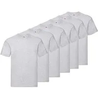 Fruit of the Loom T-Shirt, sechs Stück in unterschiedlicher Farbkomination (Packung, 6-tlg., 6er-Pack) mit Rundhalsausschnitt