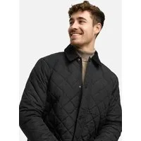 Indicode Steppjacke Herren INDram Herrenjacke Daunen-Optik Leichte Steppjacke mit Cordkragen und Druckknöpfen