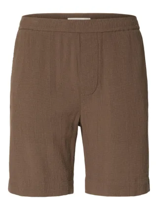 Selected - Shorts - Slhregcal braun - Gr. - M