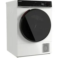 Sharp Wärmepumpentrockner KD-WNHB, wechselnde Trommelrotation, Sensortrocknung, 15 Programme KD-WNHB9S9GWB-DE, WiFi, VeeZy App-Steuerung, BubbleDrum, LED-Trommelbeleuchtung