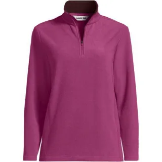 Anyweather Fleece-Pullover mit Reißverschluss für Damen in Petite-Größe, Damen, size: petite, Blau, Polyester, by Lands' End