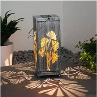 GLOBO LIGHTING Gartenleuchte, LED-Leuchtmittel fest verbaut, Warmweiß, LED Solarleuchte Außenlampe Solar Hängeleuchte Solarlampe