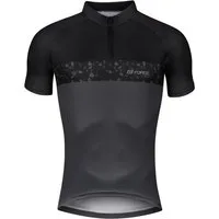 FORCE Radtrikot Jersey FORCE ROCK shirt grau-schwarz Kurzarm