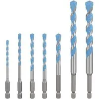 BOSCH Mehrzweckbohrer EXPERT HEX-9 Multi Construction Bohrer-Set, 4/5/6/8/10/12 mm