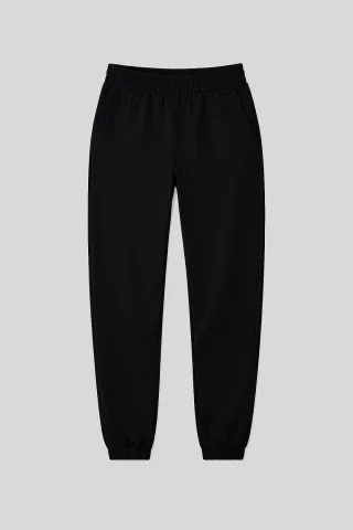 Damen High-Waist Relaxed Fleece-Jogginghosen