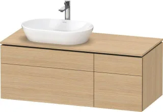 Duravit L-Cube Konsolenwaschtischunterbau wandhängend Natur Eiche Matt 1220x550x482 mm - LC487603030 LC4876030300000