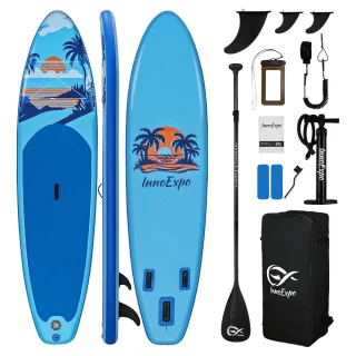 [EU Direct] InnoExpo 335*83*15CM Load 190kg SUP For Solo Adventure 2+1 Family & Pet Touring Unisex Adult Inflatable Stan