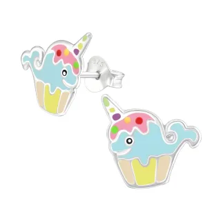 Einhorn Ohrringe aus 925 Silber