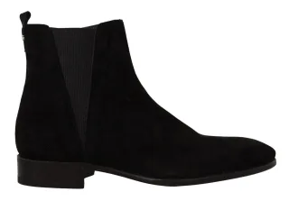 Chelsea-Boots Velourleder-Style