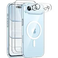 SmartUP Smartphone-Hülle MagSafe für iPhone 17 AIR 2X Schutzglas 2X Kameraschutz Panzerfolie 9H 6,5 Zoll, Rundumschutz