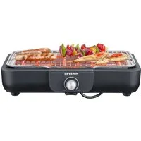Severin Tischgrill PG 8554 mit Grillrost, 2300 W, Schnelle Aufheizzeiten bei einer max. Leistung von 2.300 W