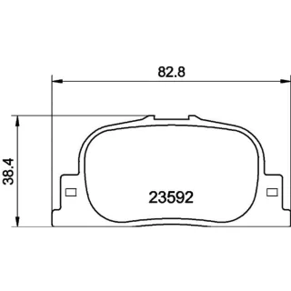 Hella Bremsbel?ge hinten Toyota Camry Prius
