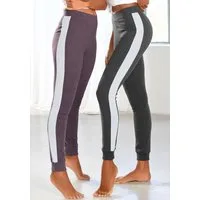 Arizona Leggings (2er-Pack) mit breitem Streifen