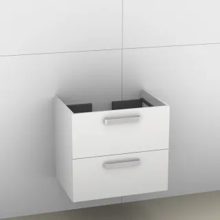Artiqua 414 Waschtischunterschrank für Memento 513361, 513363 Weiß Hochglanz, 414-WU2L-V24-7016-68 414-WU2L-V24-7016-68