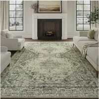 PURECOZY Teppich Moderner Boho-Stil, Kurzflor & Weich, waschbar & pflegeleicht, Rechteckig, Höhe: 6.1 mm, Rechteckig, geeignet für verschiedene Innenräume