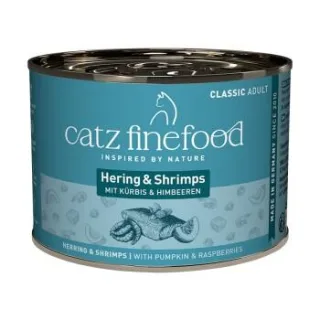 Catz finefood Nassfutter Katze Classic Adult Hering und Shrimps 12x200 g