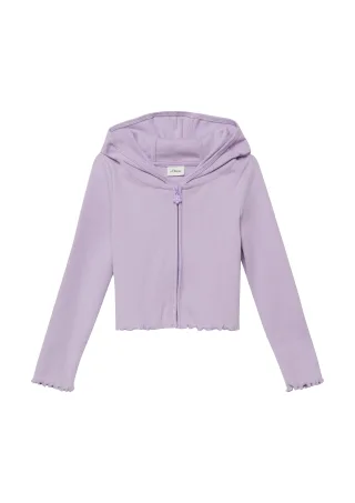 s.Oliver - Sweatshirt Jacke lila - Gr. - 134