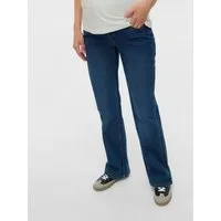 Mamalicious Umstandsjeans MLEDINA FLARED DB JEANS NOOS mit Baumwollmischung, moderne Passform, pflegeleicht