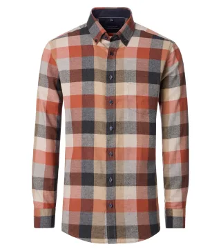 CASAMODA - Flanellhemd beige - Gr. - XL