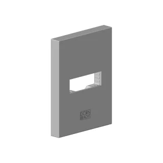 Dornbracht Rosette für Wandauslauf Ersatzteile 90277805500 80 x 60 x 9 mm Platin 90277805500-08