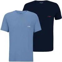 Emporio Armani Unterziehshirt 2er Pack Crew Neck T-Shirt (2-St., 2 Stück) mit Markenlogo auf der Brust