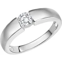 Zeeme Fingerring Silber 925 mit Zirkonia weiß