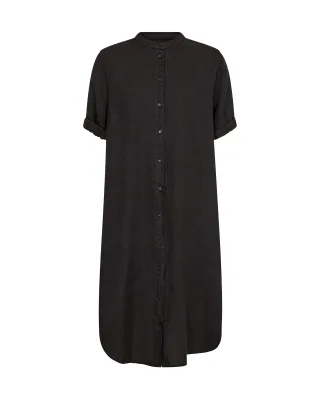 MOS MOSH - MMArleth SS Linen Dress black - Gr. - L