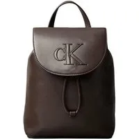 Calvin Klein Cityrucksack BOLD CK FLAP MINI BACKPACK, Mini Rucksack, Kordelzug, Freizeitrucksack mit CK-Logo