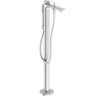 Ideal Standard freistehende Badewannenarmatur Conca mit Stick-Handbrause Ausladung 204mm Chrom, BD46 BD460AA