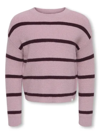 KIDS ONLY - KMGFRANCA LIFE SHORT LS STRIPE KNT NOOS Keepsake Lilac - Gr. - 98
