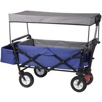 Woltu Bollerwagen, Bollerwagen faltbar mit Dach Rollen mit Bremse