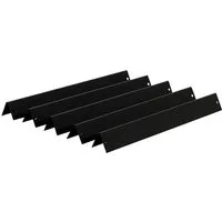 BBQ-Toro Gasgrill porzellanemaillierte Flammenverteiler Set (5 Stück), 38,9 x 6,6cm