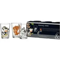 Ritzenhoff & Breker Glas Kindergläser Set Hoftiere 3 teilig bunt aus Glas, Glas