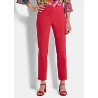GOLDNER Stoffhose Elegante 7/8-Hose mit Schlupfbund Stilvolle Stretchhose mit seitlichem Schlitz und 7/8-Länge