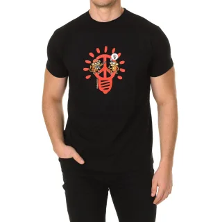 PEACE BULB Herren Kurzarm-T-Shirt mit Rundhalsausschnitt