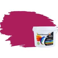 RyFo Colors Wand- und Deckenfarbe Manufakturweiß Violetttöne, 1 L reicht für ca. 8 m², Deckkraft-/Nassabriebklasse 1, matt, atmungsaktiv, für Innenräume