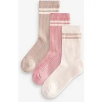Next Kurzsocken Knöchelsocken mit gepolsterter Sohle, 3er-Pack (3-Paar)