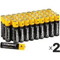 Intenso INTENSO Micro-Batterie-Set Energy Ultra, AAA LR03, Alkaline, 80 Stück Batterie