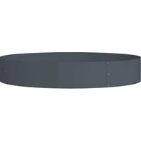 vidaXL Blumentopf Pflanzenring Anthrazit 120 x 120 x 20 cm Kaltgewalzter Stahl (1 St)