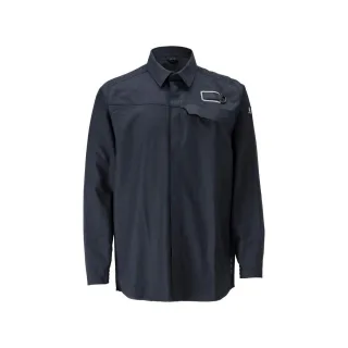 MASCOT Herren Langarmhemd ACCELERATE MULTISAFE Schwarzblau 37-38 - 21504-508-010-37-38