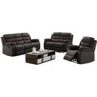 HTI-Living Polstergarnitur 3 Sitzer 2 Sitzer Sessel Kirwall, (Set, 1x Sofa, 1x Zweisitzer, 1x Sessel), Couch Sessel mit Fußstütze