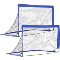 TLGREEN Fußballtor 2er Set Fußballtor Kinder, 180 x 90 x 90 cm, Schneller Aufbau, Fussballtor klappbar