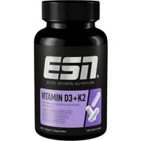 ESN ESN Vitamin D3+K2 120 Kapseln Cholecalciferol + MK-7 Kapseln, 66 g, Vitamin D3 & K2 mit Depot-Wirkung
