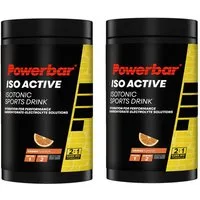 PowerBar Isoactive Orange 2x600g Isotonisches Sportgetränk 5 Elektrolyte Pulver Kohlenhydrat-Elektrolyt-Lösungen, 2 er 1200 g
