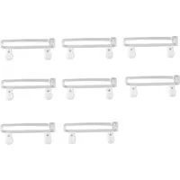 Clever-Kauf-24 Schlaufengleiter Schlaufengleiter m. Röllchen transparent 5cm Inhalt: 8 Stück, Innenlaufsysteme, (8-St)
