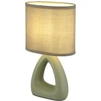 GLOBO LIGHTING Tischleuchte, Leuchtmittel nicht inklusive, Tischlampe Tischleuchte Nachttischlampe Keramik Wohnzimmerlampe Textil