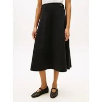 Tommy Hilfiger A-Linien-Rock GOLD BUTTON MIDI SKIRT mit Zierknöpfen