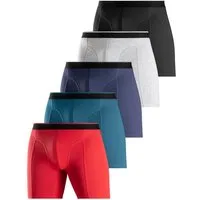 AUTHENTIC LE JOGGER Langer Boxer (Packung, 5-St) mit zweifarbigem Webbund und längerem Bein