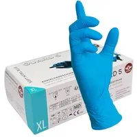 GUARD 5 Einweghandschuhe 100er Box blaue Einweghandschuhe / Einmalhandschuhe (Art.118311) beidseitig tragbar, Puderfrei